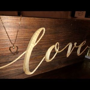 925 Heart Necklace w/ Diamond Cut Chain💛